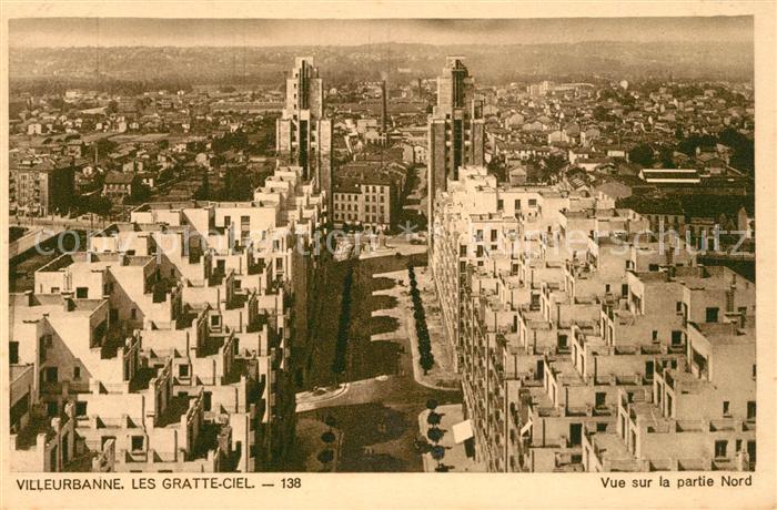Villeurbanne Panorama Les Gratte-Ciel vue sur la partie Nord