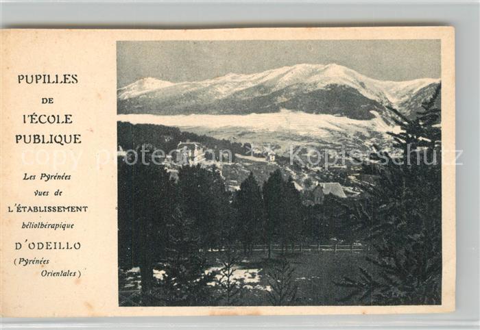 Odeillo Les Pyrénées vues de l'Etablissement béliothérapique