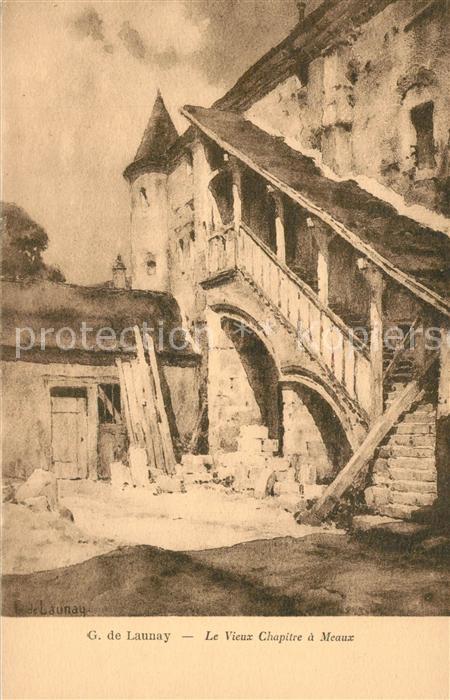Meaux 77 Vieux Chapitre a Meaux K?nstlerkarte