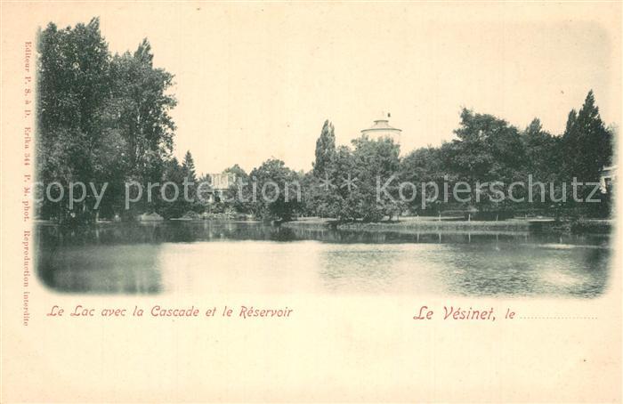 Le Vesinet Lac avec Cascade et le Reservoir