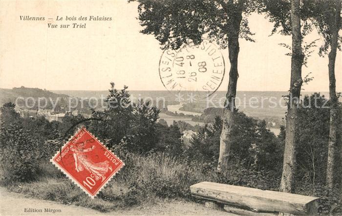 Villennes-sur-Seine Bois de Falaises Vue sur Triel