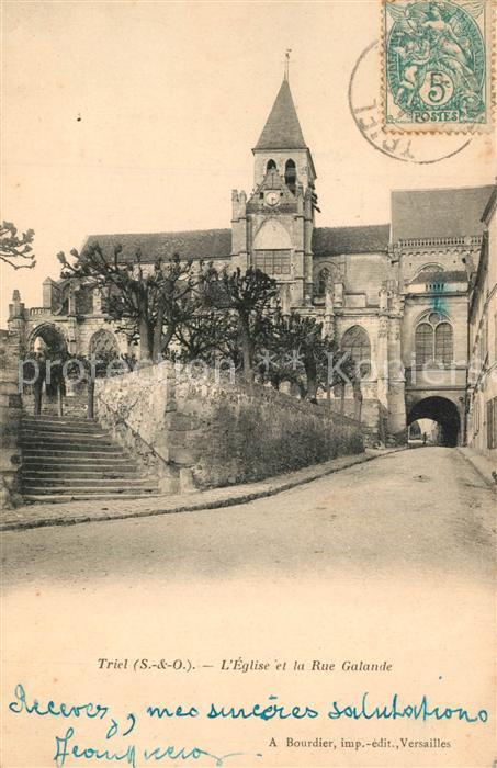 Triel-sur-Seine Eglise et la Rue Galande