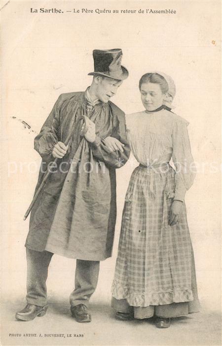 La Sarthe (Departm.) Le P?re Queru au retour de L_Assembl