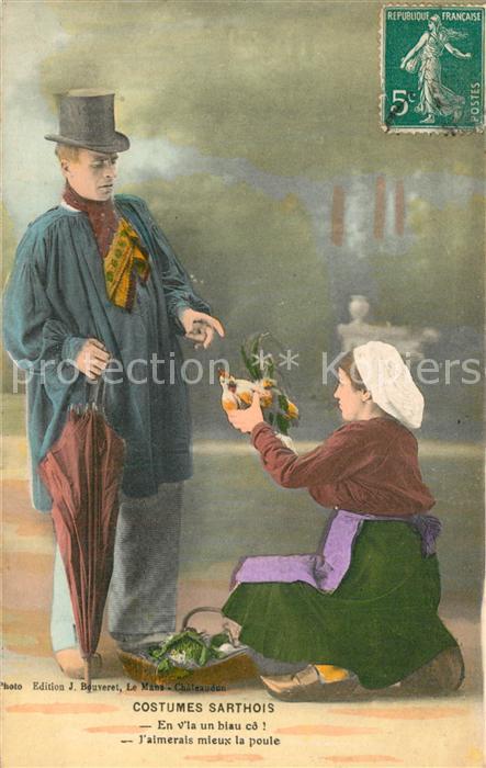 Sarthe La (Departm.) Costumes Sarthois