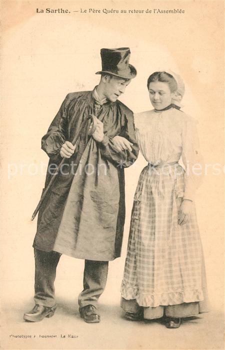 Sarthe La (Departm.) Le Pere Queru au retour de L_Assembl