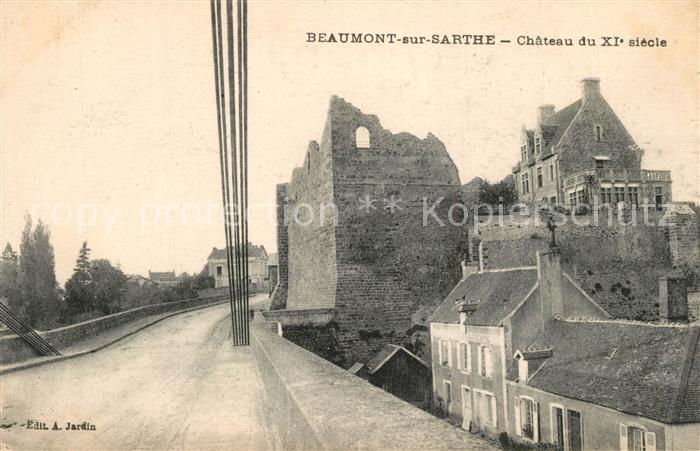 Beaumont-sur-Sarthe Chateau du XI siecle