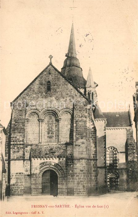 Fresnay-sur-Sarthe Eglsie vue de face