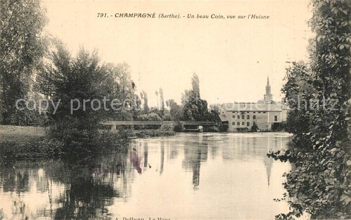 Champagne Sarthe Un beau Coin vue sur L_Huisne