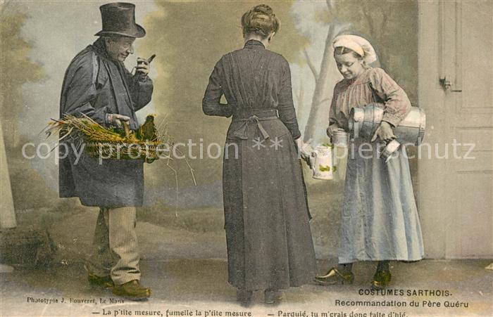 Sarthe La (Departm.) Costumes Recommandation du P?re Queru