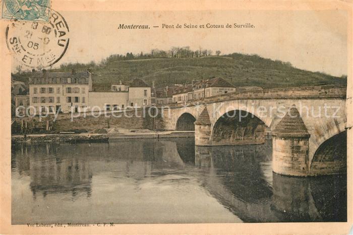 Montereau-sur-le-Jard Pont de Seine et Coteau de Surville