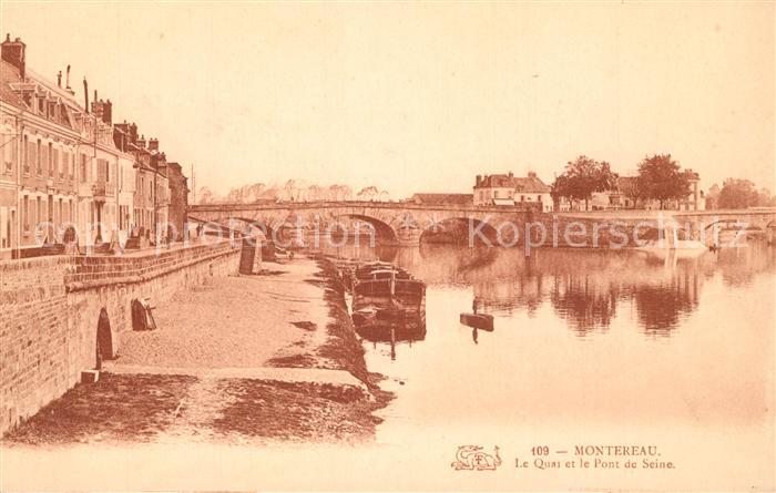Montereau-sur-le-Jard Quai et Pont de Seine