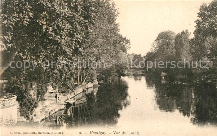 Montigny Loiret Vue du Loing