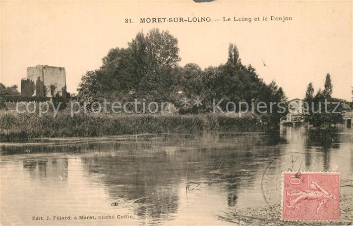 Moret-sur-Loing Le Loing et le Donjon