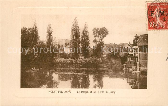 Moret-sur-Loing Donjon et le Bords du Loing
