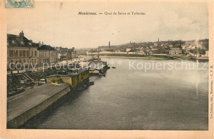 Montereau Loiret Quai de Seine et Tuileries