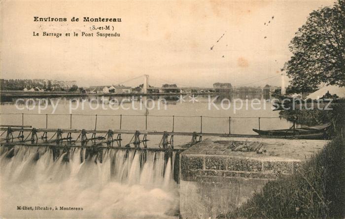 Montereau-sur-le-Jard Barrage et Pont Suspendu