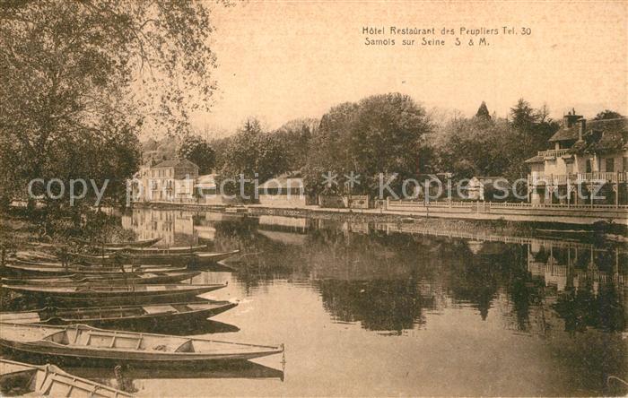 Samois-sur-Seine Hotel Restaurant de Peuplieres Boote