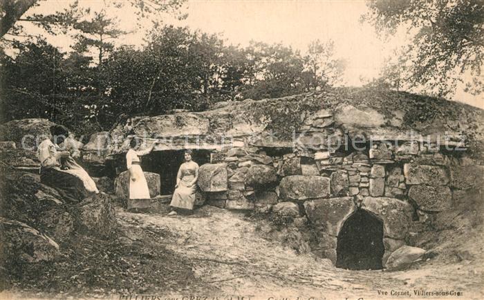 Villiers-sous-Grez H?hle und Frauen