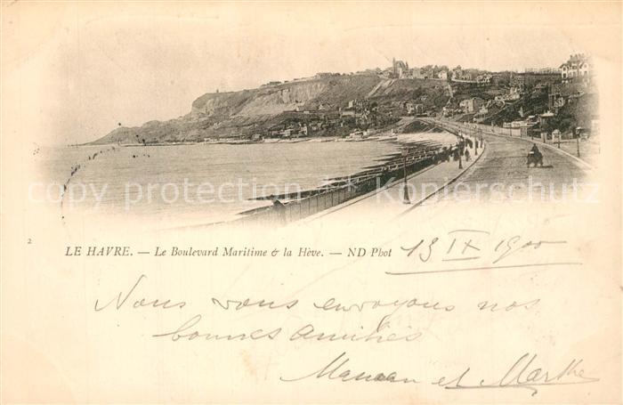 Le Havre Boulevard Maritime et la Heve