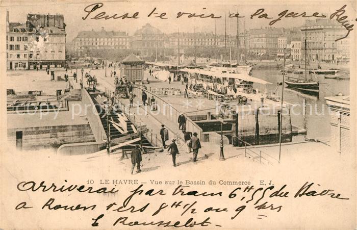Le Havre Vue sur le Bassin du Commerce