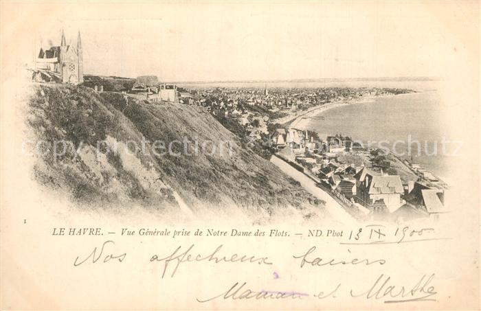 Le Havre Vue prise de Notre Dame des Flots