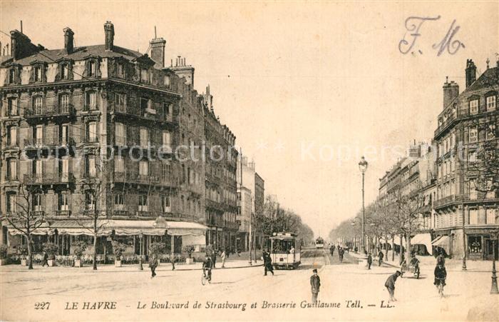Le Havre Boulevard de Strasbourg et Brasserie Guillaume Tell