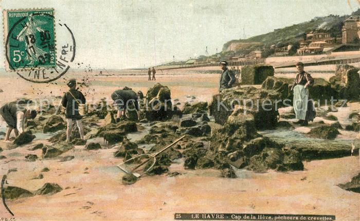 Le Havre Cap de la Heve Pecheurs de Crevettes