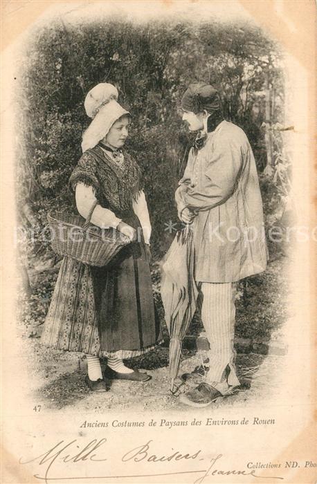 Rouen Anciens Costumes de Paysans