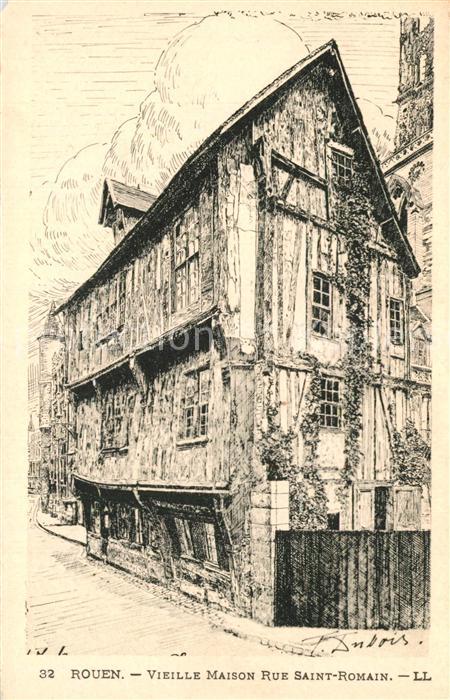 Rouen Vieille Maison Rue Saint Romain