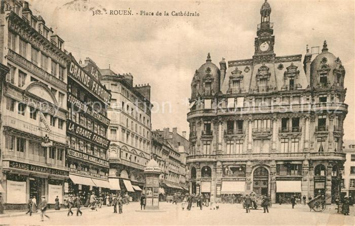 Rouen Place de la Cathedrale