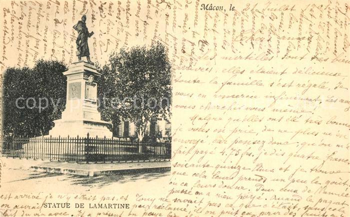 Macon 71 Statue de Lamartine