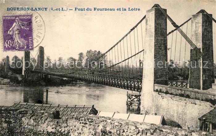 Bourbon-Lancy Pont du Fourneau et la Loire