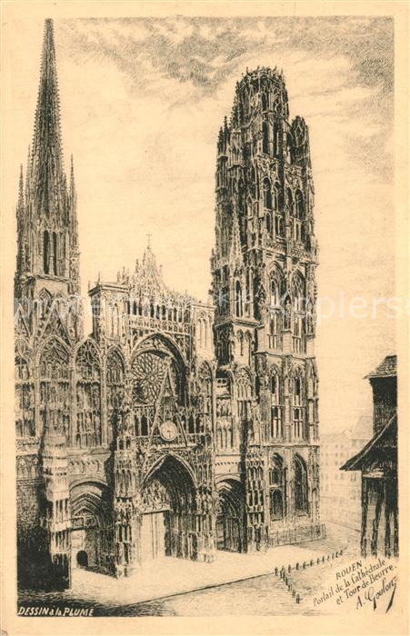 Rouen Cathedrale K?nstlerkarte
