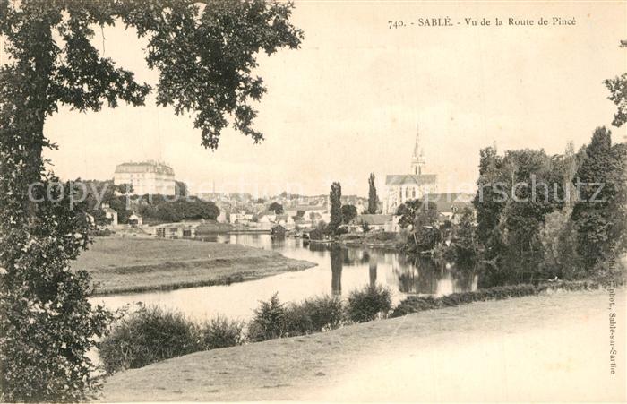 Sable-sur-Sarthe Vu de la Route de Pinc