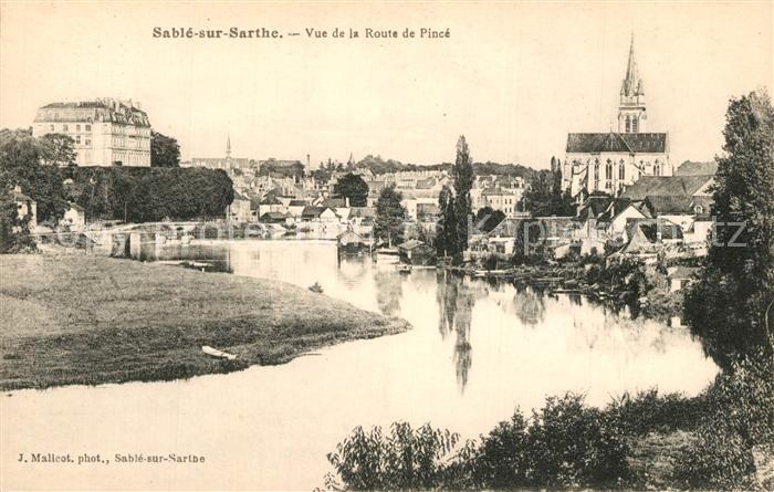 Sable-sur-Sarthe Vue de la Route de Pinc