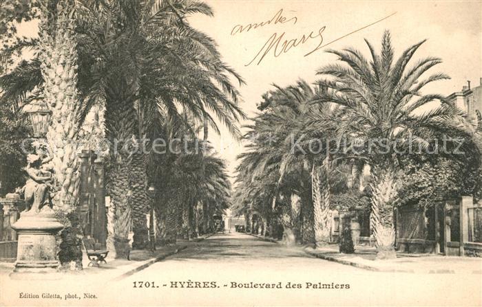 Hyeres les Palmiers Boulevard des Palmiers