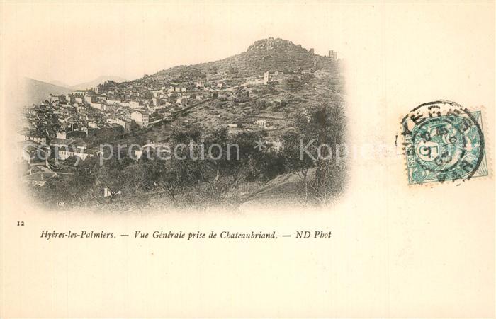 Hyeres les Palmiers Vue Generale prise de Chateaubriand