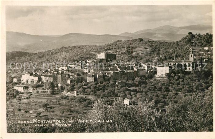 Montauroux Vue sur Callian prise de la Ferrage