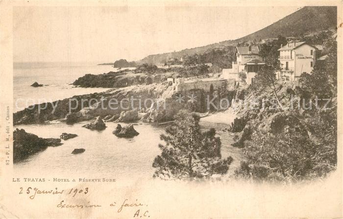 Le Trayas  83 Var Hotel et Reserve Sube Cote d Azur