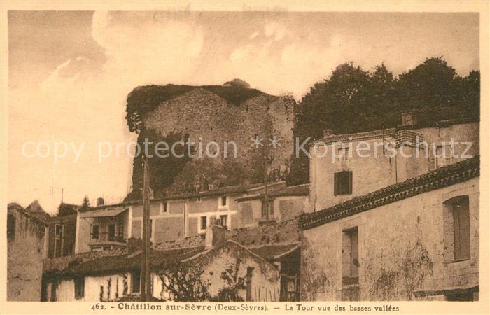 Chatillon sur Sevre La Tour vue des basses Vallees