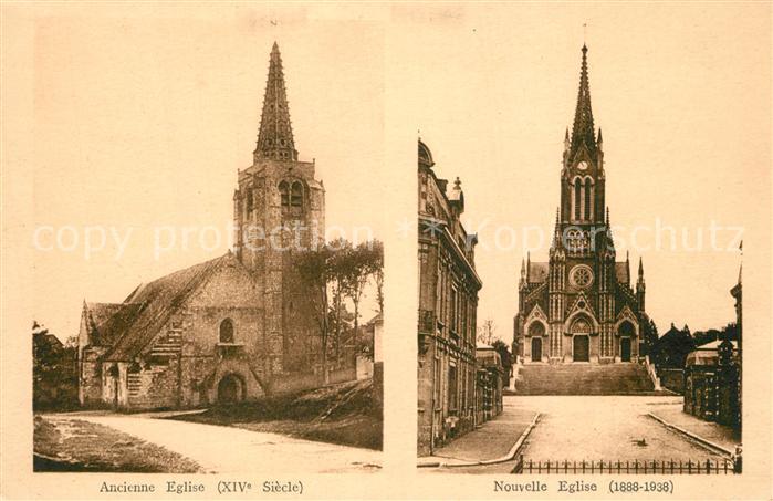 Beauval Ancienne et nouvelle Eglise