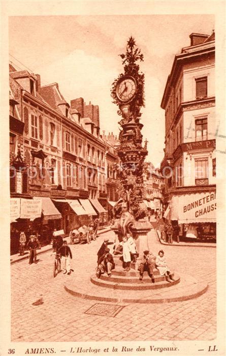 Amiens Horloge Rue des Vergeaux