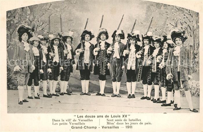 Versailles Yvelines Les douze ans de Louis XV Grand Champ