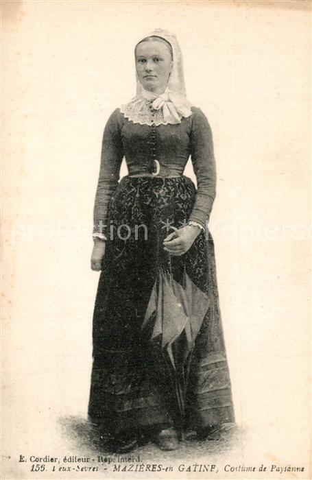 Mazieres-en-Gatine Costume de Paysanne Trachten