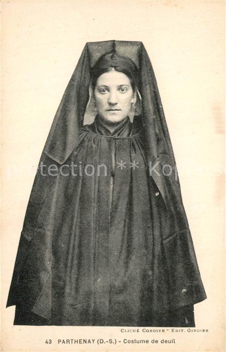 Parthenay Costume de deuil Trachten