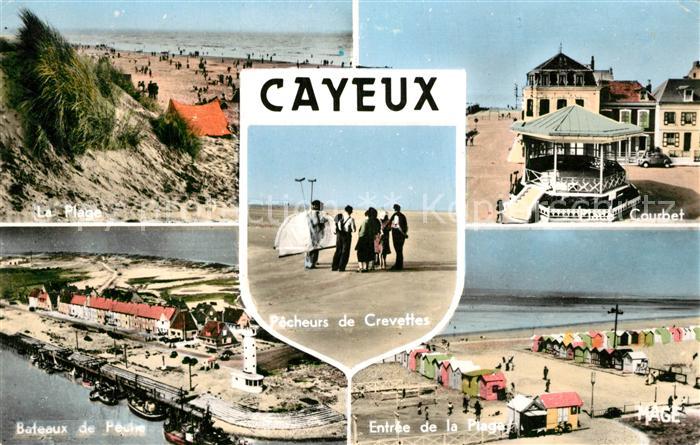 Cayeux-sur-Mer Plage Bateaux de Pêche Courbet Plage Pêcheurs de Crevettes
