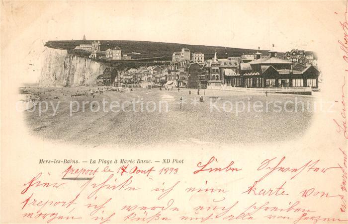 Mers-les-Bains La Plage a marée basse