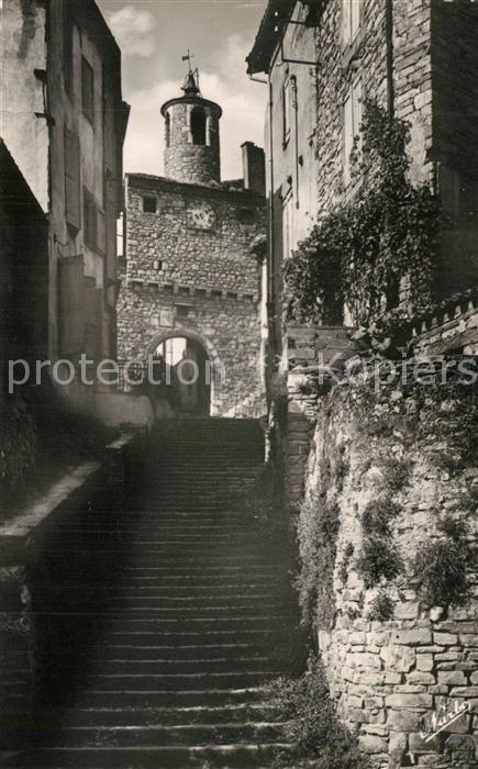 Cordes-sur-Ciel Escalier du Pater et la Porte de l Horloge