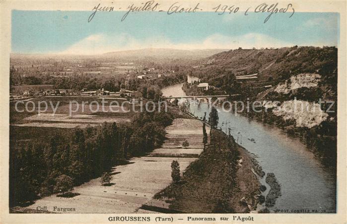 Giroussens Panorama sur l'Agout
