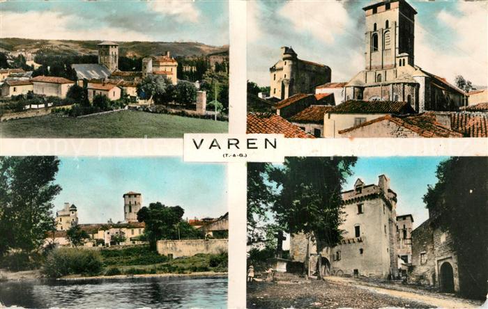 Varen Tarn-et-Garonne Vue Generale La Collégiale Chateau Vieille Porte Clocher